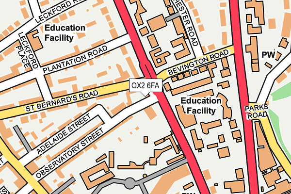 OX2 6FA map - OS OpenMap – Local (Ordnance Survey)