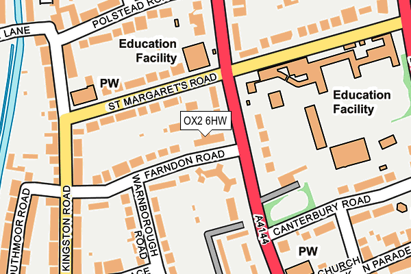 OX2 6HW map - OS OpenMap – Local (Ordnance Survey)