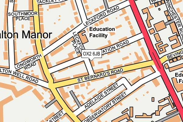 OX2 6JB map - OS OpenMap – Local (Ordnance Survey)