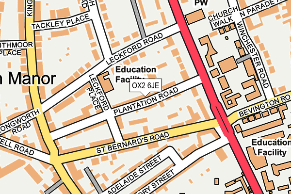 OX2 6JE map - OS OpenMap – Local (Ordnance Survey)