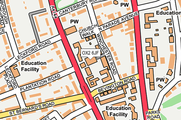 OX2 6JF map - OS OpenMap – Local (Ordnance Survey)