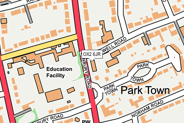 Map of WYCHWOOD SCHOOL (OXFORD) LIMITED at local scale