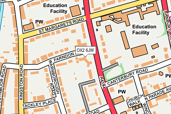 OX2 6JW map - OS OpenMap – Local (Ordnance Survey)