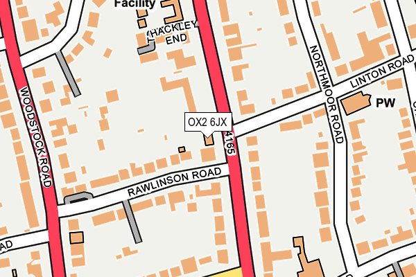 OX2 6JX map - OS OpenMap – Local (Ordnance Survey)