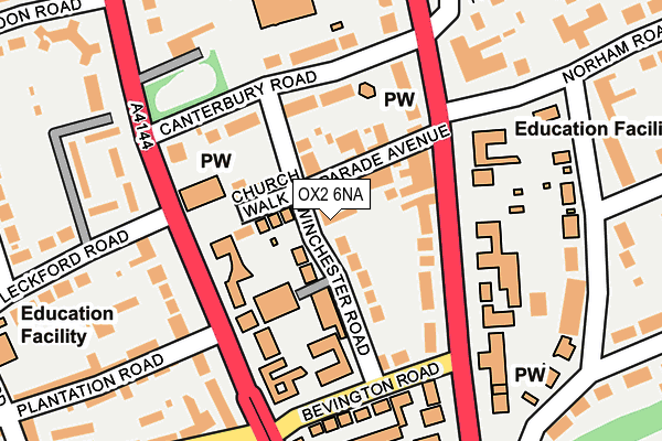 OX2 6NA map - OS OpenMap – Local (Ordnance Survey)