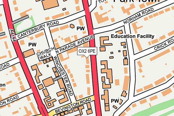 OX2 6PE map - OS OpenMap – Local (Ordnance Survey)