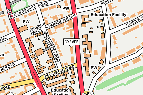 OX2 6PF map - OS OpenMap – Local (Ordnance Survey)