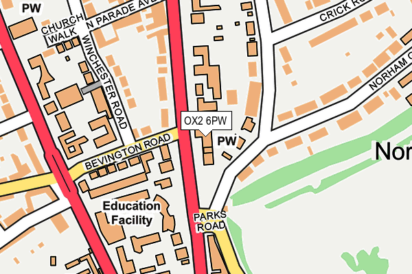 OX2 6PW map - OS OpenMap – Local (Ordnance Survey)