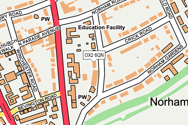 OX2 6QN map - OS OpenMap – Local (Ordnance Survey)