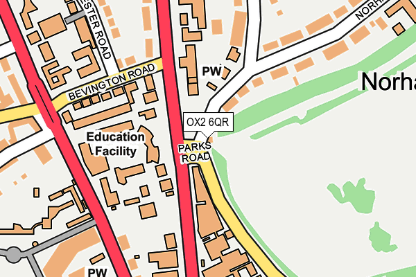 OX2 6QR map - OS OpenMap – Local (Ordnance Survey)