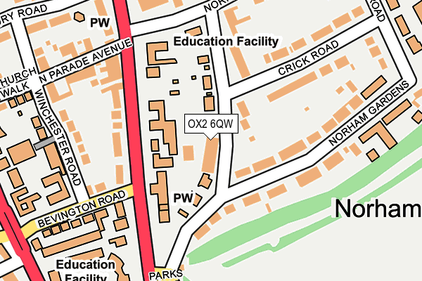 OX2 6QW map - OS OpenMap – Local (Ordnance Survey)