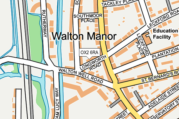 OX2 6RA map - OS OpenMap – Local (Ordnance Survey)