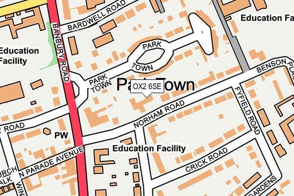 OX2 6SE map - OS OpenMap – Local (Ordnance Survey)