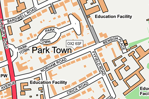 OX2 6SF map - OS OpenMap – Local (Ordnance Survey)