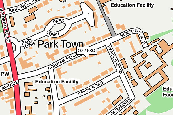 OX2 6SQ map - OS OpenMap – Local (Ordnance Survey)