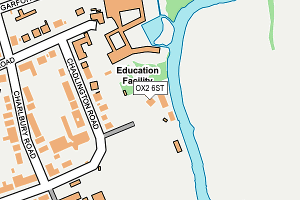 OX2 6ST map - OS OpenMap – Local (Ordnance Survey)