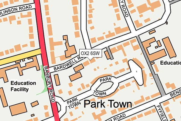 OX2 6SW map - OS OpenMap – Local (Ordnance Survey)