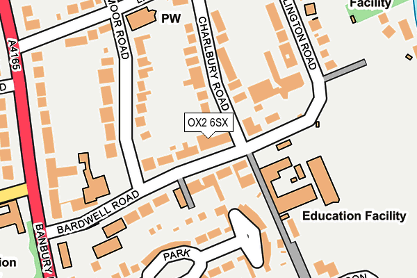 OX2 6SX map - OS OpenMap – Local (Ordnance Survey)