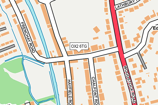 OX2 6TG map - OS OpenMap – Local (Ordnance Survey)