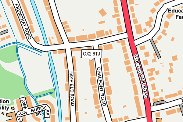 OX2 6TJ map - OS OpenMap – Local (Ordnance Survey)