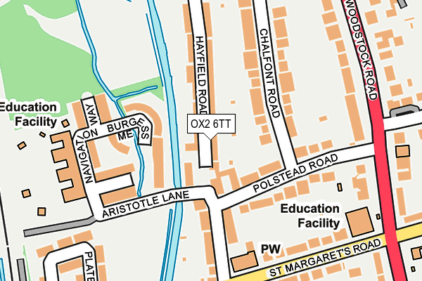 OX2 6TT map - OS OpenMap – Local (Ordnance Survey)