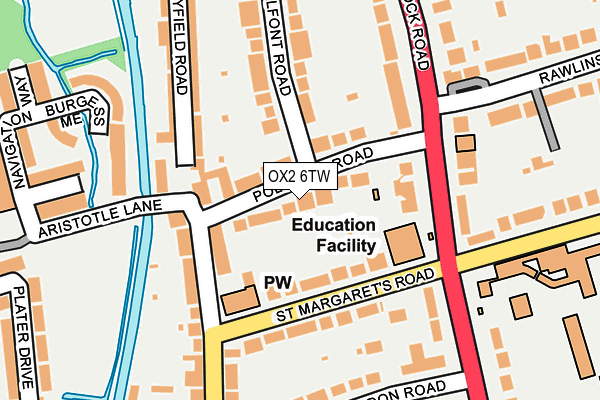 OX2 6TW map - OS OpenMap – Local (Ordnance Survey)