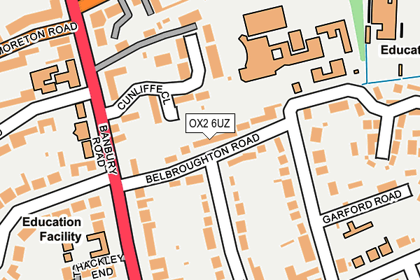 OX2 6UZ map - OS OpenMap – Local (Ordnance Survey)