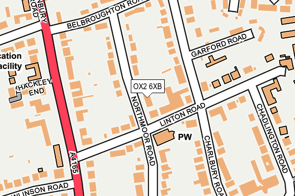 OX2 6XB map - OS OpenMap – Local (Ordnance Survey)