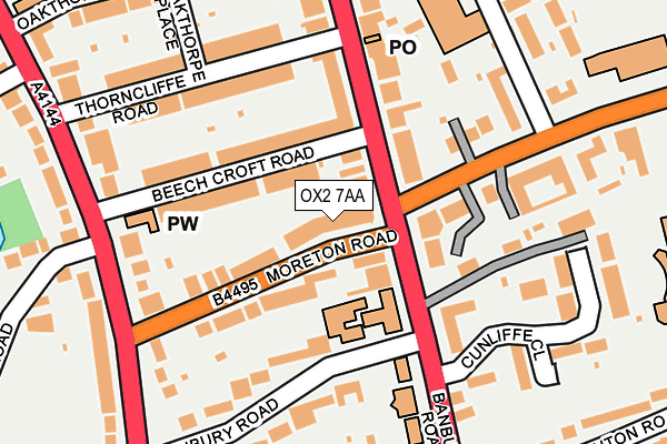 OX2 7AA map - OS OpenMap – Local (Ordnance Survey)