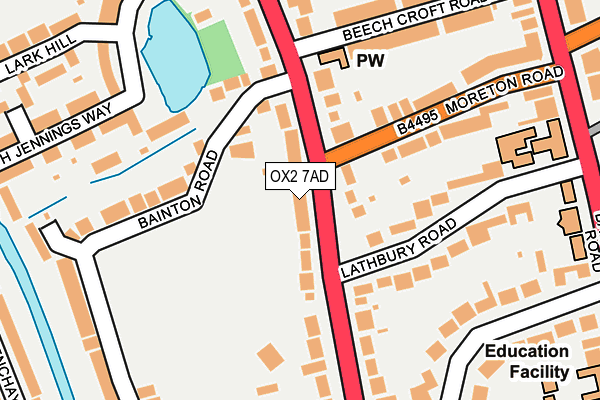OX2 7AD map - OS OpenMap – Local (Ordnance Survey)