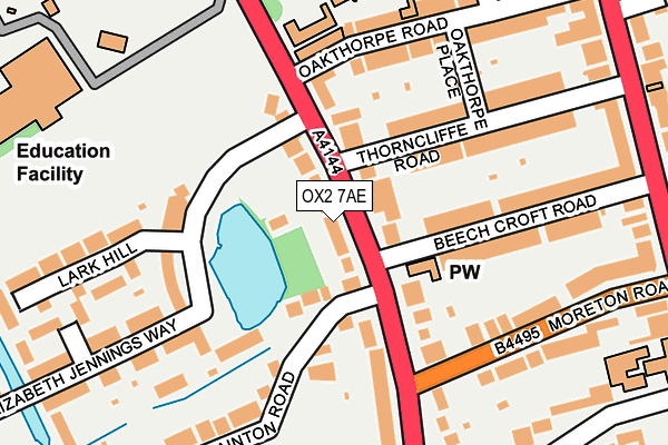 OX2 7AE map - OS OpenMap – Local (Ordnance Survey)