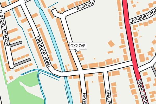 OX2 7AF map - OS OpenMap – Local (Ordnance Survey)