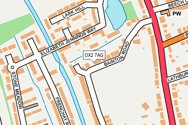 OX2 7AG map - OS OpenMap – Local (Ordnance Survey)