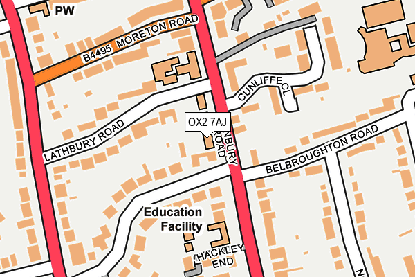 OX2 7AJ map - OS OpenMap – Local (Ordnance Survey)