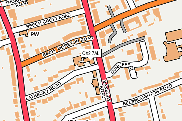 OX2 7AL map - OS OpenMap – Local (Ordnance Survey)