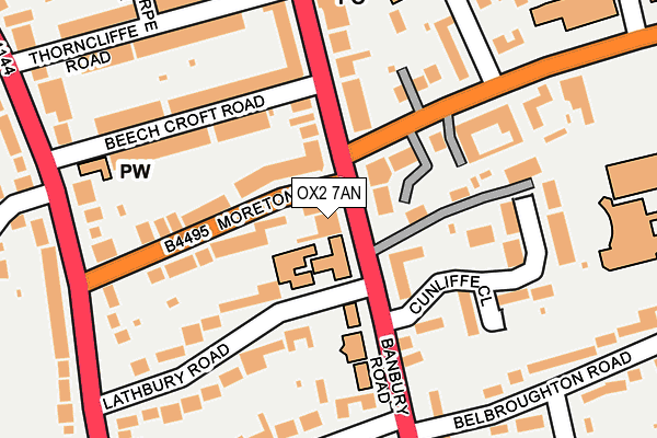 OX2 7AN map - OS OpenMap – Local (Ordnance Survey)