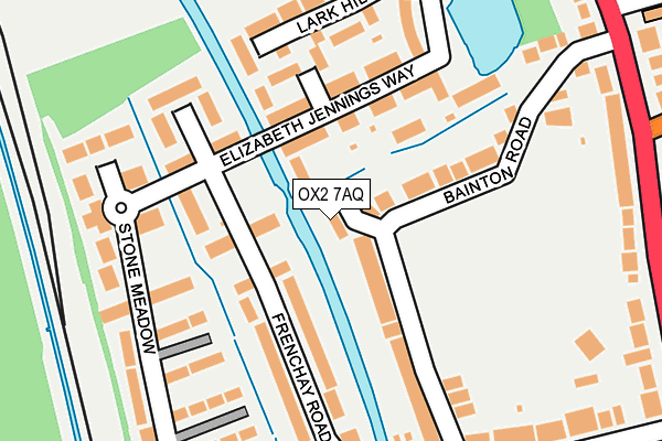 OX2 7AQ map - OS OpenMap – Local (Ordnance Survey)