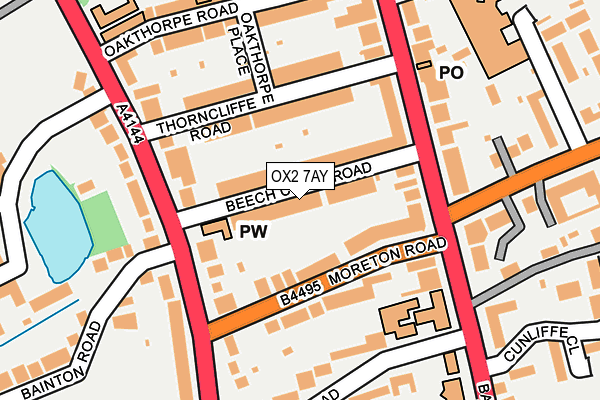 OX2 7AY map - OS OpenMap – Local (Ordnance Survey)