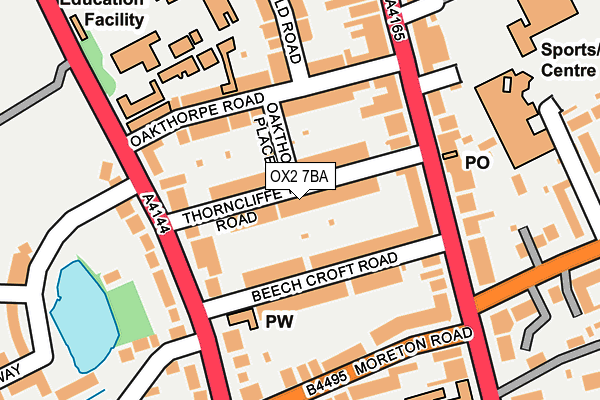 OX2 7BA map - OS OpenMap – Local (Ordnance Survey)