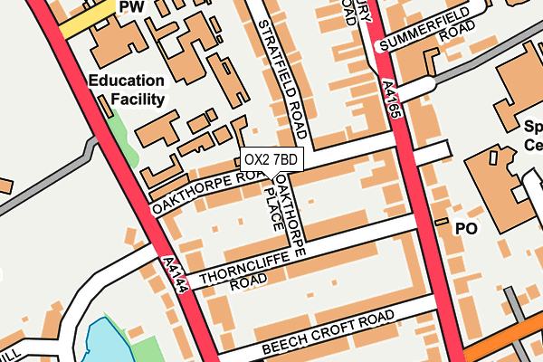 OX2 7BD map - OS OpenMap – Local (Ordnance Survey)