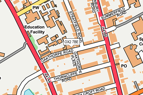 OX2 7BE map - OS OpenMap – Local (Ordnance Survey)