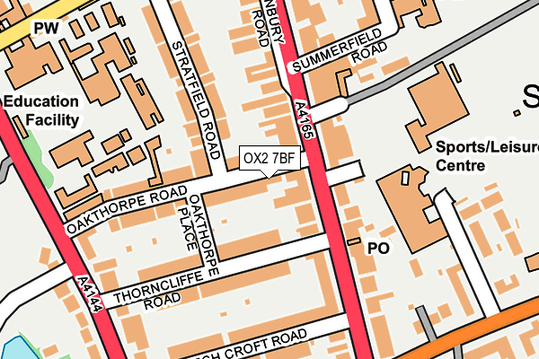 OX2 7BF map - OS OpenMap – Local (Ordnance Survey)