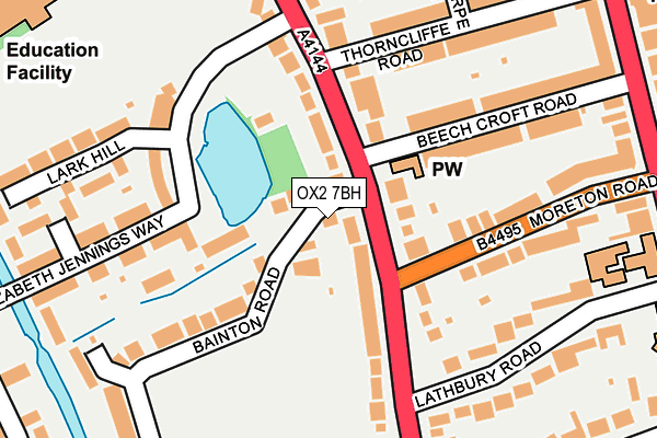 OX2 7BH map - OS OpenMap – Local (Ordnance Survey)