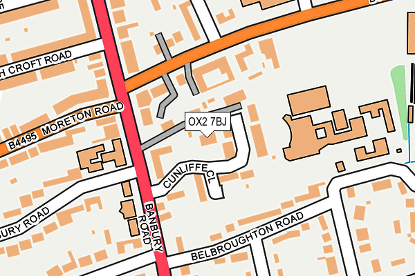 OX2 7BJ map - OS OpenMap – Local (Ordnance Survey)