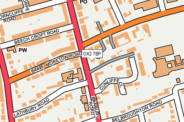 OX2 7BP map - OS OpenMap – Local (Ordnance Survey)