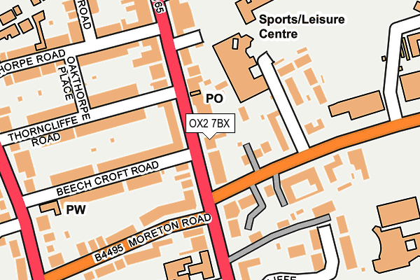 OX2 7BX map - OS OpenMap – Local (Ordnance Survey)