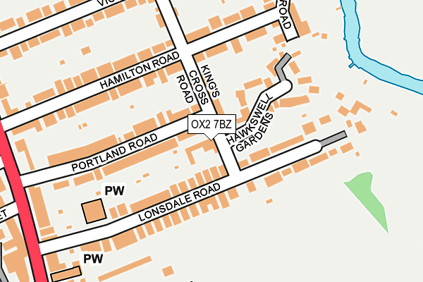 OX2 7BZ map - OS OpenMap – Local (Ordnance Survey)