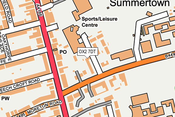 OX2 7DT map - OS OpenMap – Local (Ordnance Survey)