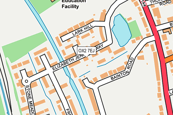 OX2 7EJ map - OS OpenMap – Local (Ordnance Survey)