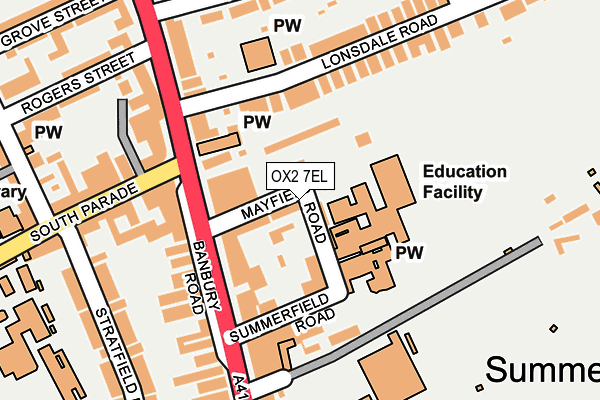 OX2 7EL map - OS OpenMap – Local (Ordnance Survey)